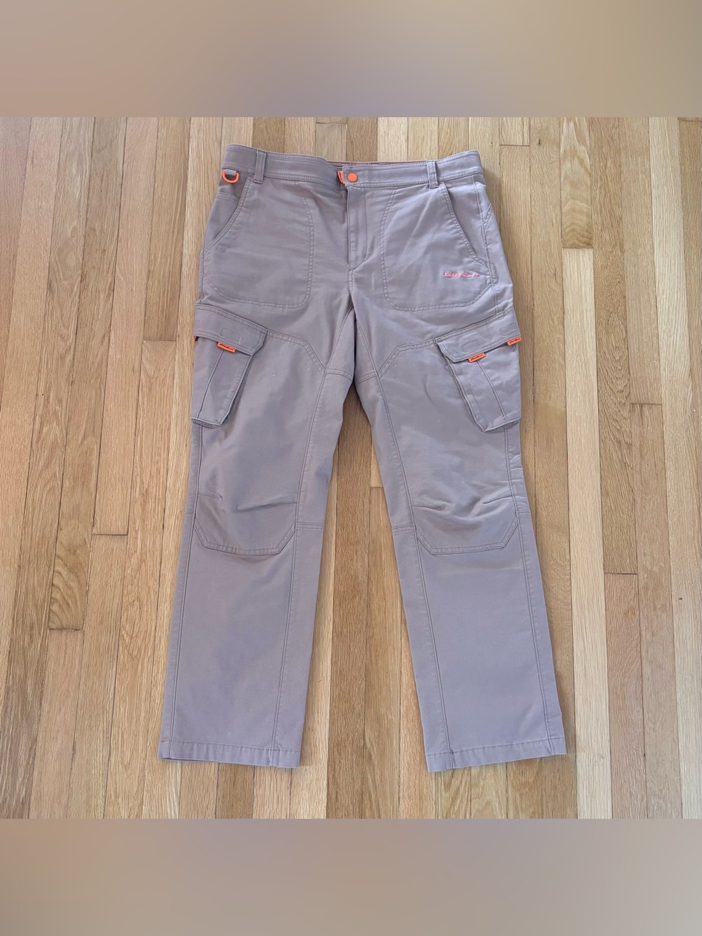 Rare Homme Femme x Eddie Bauer Cargo Pants Brown Orange Utility Mens 36x32